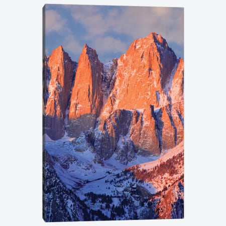 USA, California, Mt. Whitney. Mountain landscape in winter. Canvas Print #JYG103} by Jaynes Gallery Canvas Wall Art