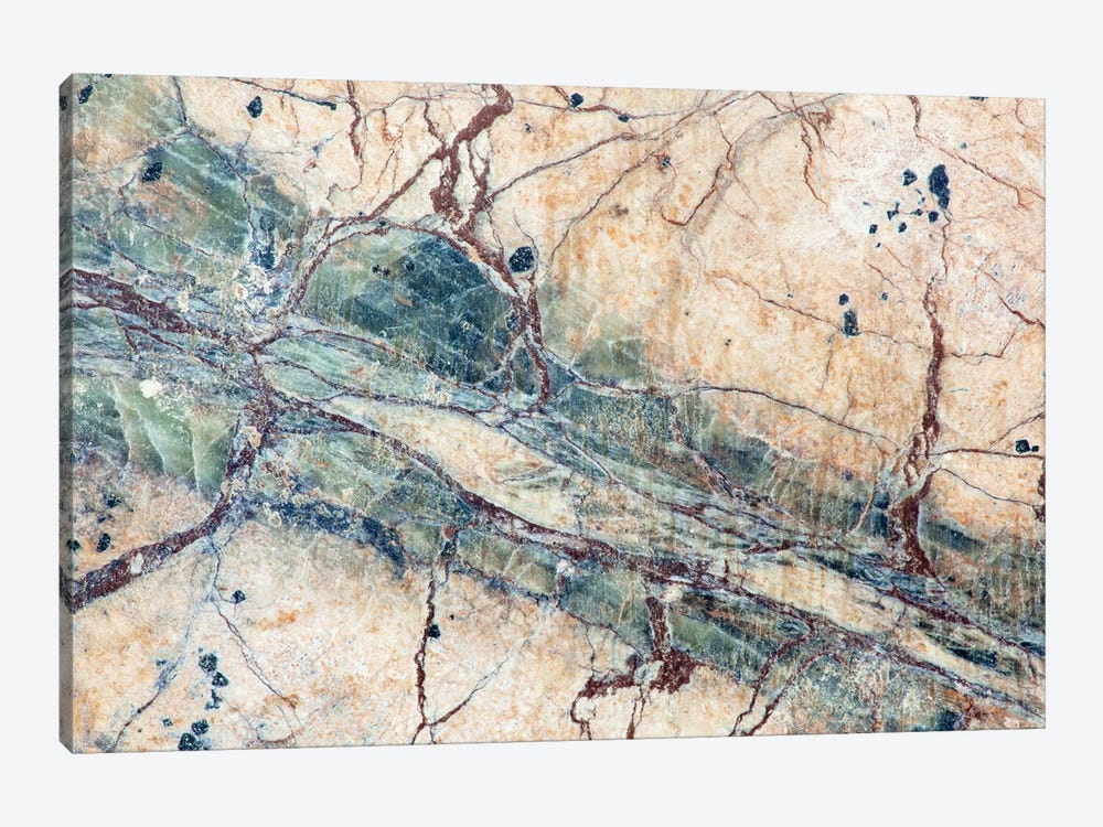 Usa, California. Detail Of Cut Slab Of Marble Rock. by Jaynes Gallery 1-piece Canvas Wall Art