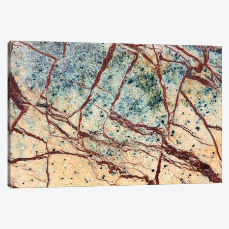 Usa, California. Detail Of Cut Slab Of Marble Rock. Canvas Print #JYG1043} by Jaynes Gallery Art Print