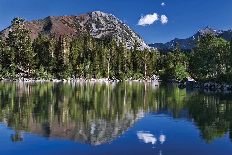 Usa, California. Reflections In Sherwin Lake.