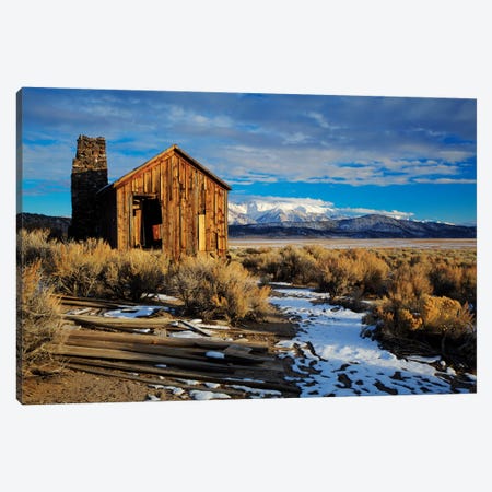 Usa, California. Ruins Of Cowboy'S Cabin In Adobe Valley. Canvas Print #JYG1047} by Jaynes Gallery Canvas Art