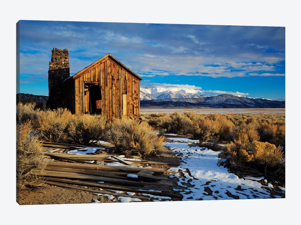 Usa, California. Ruins Of Cowboy'S Cabin In Adobe Valley. by Jaynes Gallery 1-piece Canvas Art