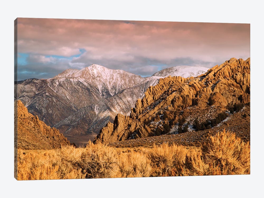 Usa, California. White Mountains Landscape. by Jaynes Gallery 1-piece Canvas Art Print