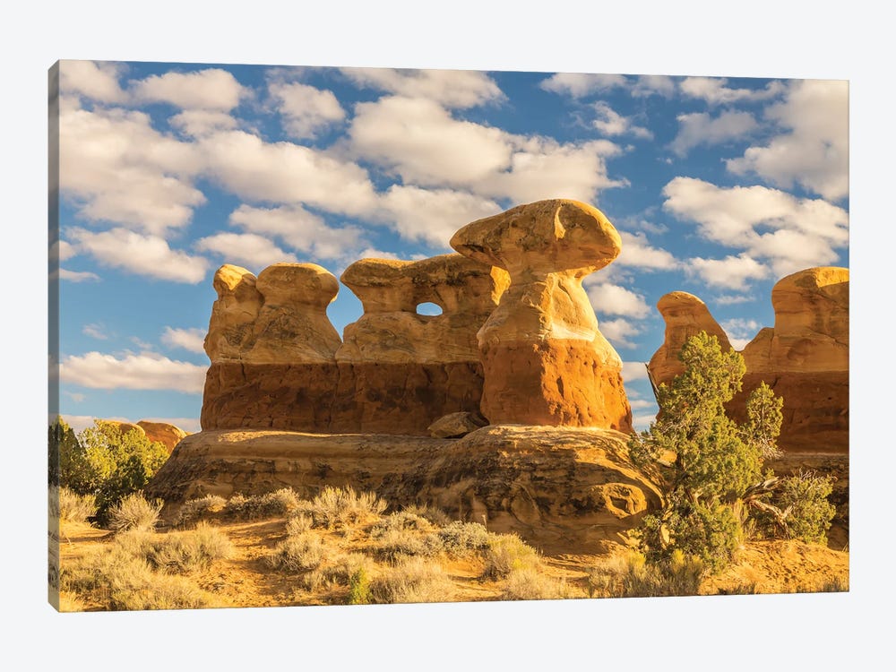 USA, Utah, Grand Staircase-Escalante National Monument. The Devil's Garden rock formation. by Jaynes Gallery 1-piece Canvas Art Print