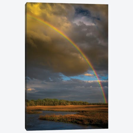 USA, New Jersey, Pinelands National Reserve. Rainbow Over Marsh. Canvas Print #JYG1089} by Jaynes Gallery Canvas Art Print