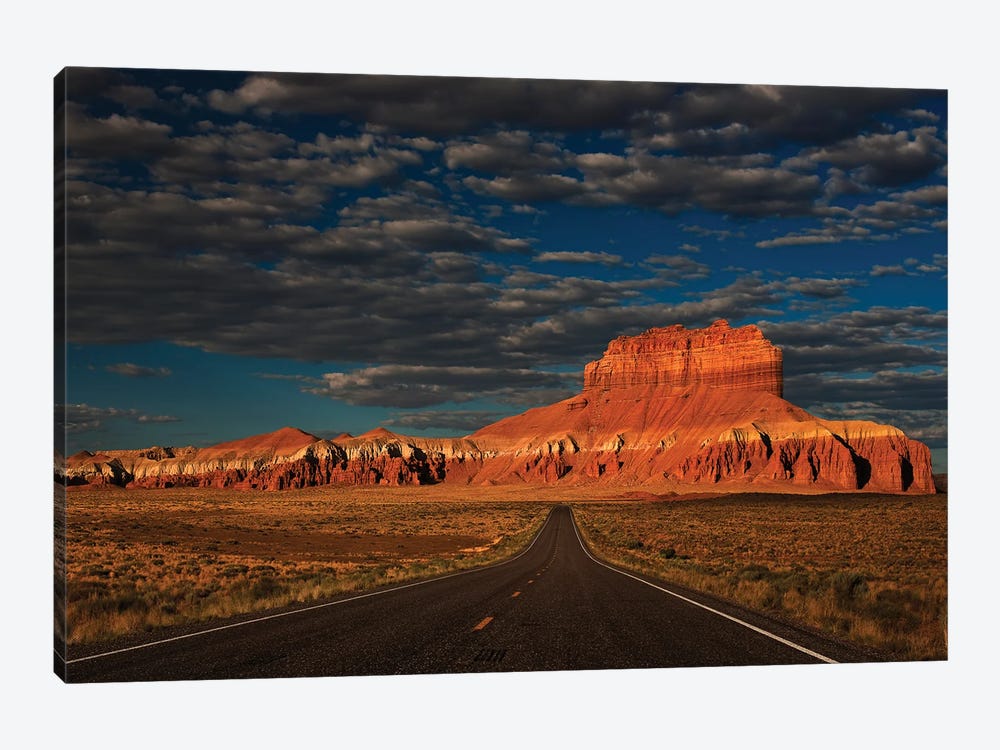 USA, Utah. Sunrise On Highway Into Wild Horse Butte. by Jaynes Gallery 1-piece Canvas Wall Art