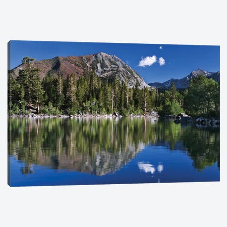 USA, California, Sierra Nevada Mountains. Sherwin Lake reflects mountains. Canvas Print #JYG110} by Jaynes Gallery Canvas Print