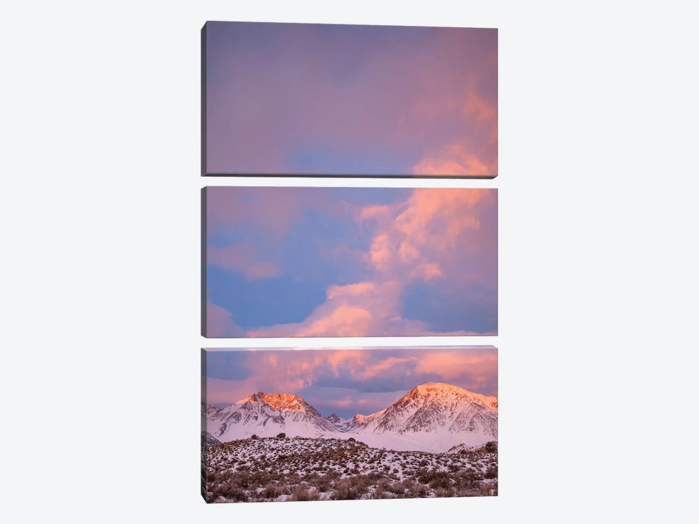 USA, California, Sierra Nevada Range. Sunrise on mountains I by Jaynes Gallery 3-piece Canvas Artwork