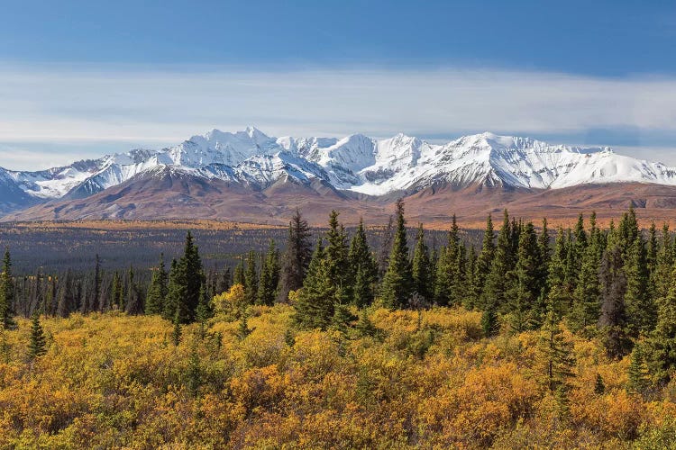 Canada, Yukon, Kluane National Park. Snow-covered peaks in the St. Elias Range.