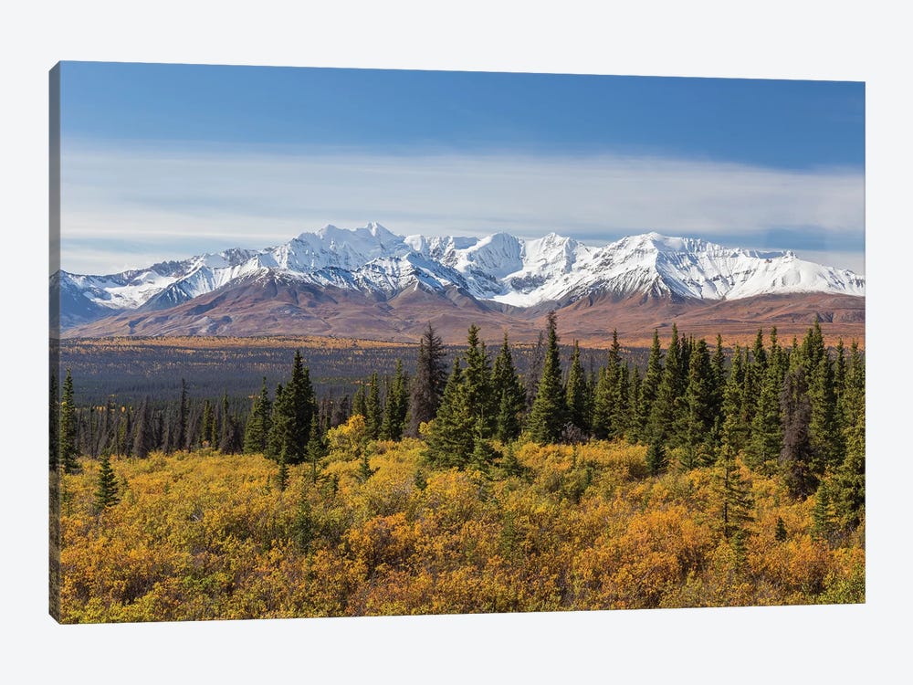 Canada, Yukon, Kluane National Park. Snow-covered peaks in the St. Elias Range. by Jaynes Gallery 1-piece Canvas Art Print