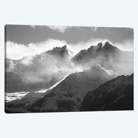 USA, Colorado, San Juan Mountains. Black and white of winter mountain landscape. Canvas Print #JYG128} by Jaynes Gallery Canvas Art