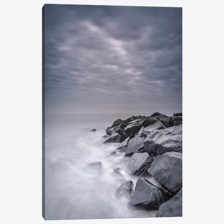USA, New Jersey, Cape May National Seashore. Stormy shoreline landscape. Canvas Print #JYG137} by Jaynes Gallery Canvas Art