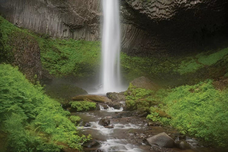 USA, Oregon, Columbia River Gorge. Latourell Falls landscape.