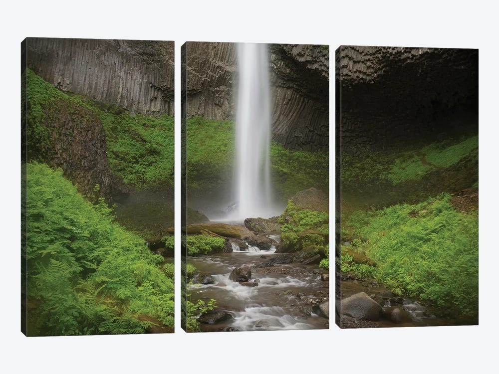 USA, Oregon, Columbia River Gorge. Latourell Falls landscape. by Jaynes Gallery 3-piece Canvas Artwork