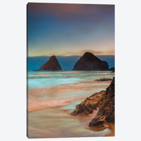 USA, Oregon, Florence. Sunrise on Heceta Beach. Canvas Print #JYG142} by Jaynes Gallery Canvas Art