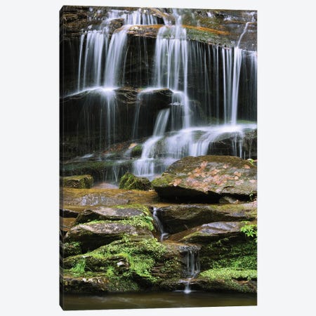 USA, Tennessee, Great Smoky Mountains National Park. Waterfall. Canvas Print #JYG153} by Jaynes Gallery Art Print