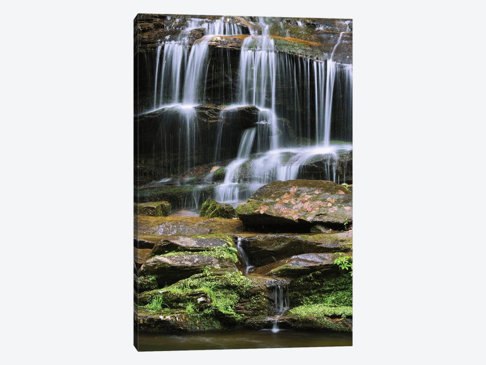 USA, Tennessee, Great Smoky Mountains National Park. Waterfall. by Jaynes Gallery 1-piece Canvas Art Print