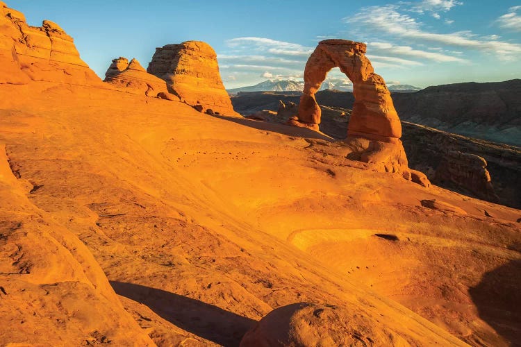 USA, Utah, Arches National Park. Landscape with Delicate Arch. by Jaynes Gallery wall art