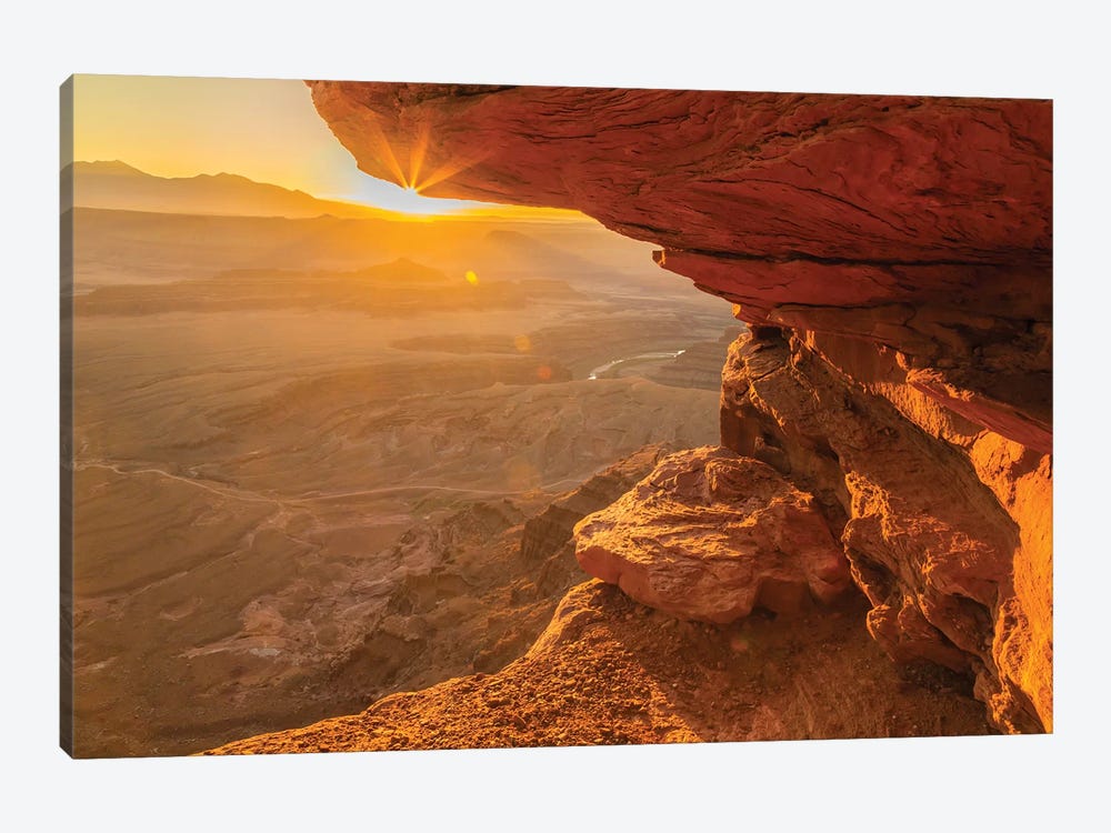 USA, Utah, Dead Horse Point State Park. Sunrise on rock formations. by Jaynes Gallery 1-piece Canvas Art