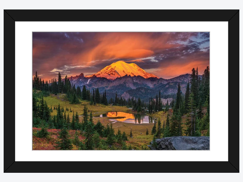 Mount Rainier: A Beautiful Print Landscape Art Picture Country Travel Photography  Coffee Table Book of Washington (Paperback)