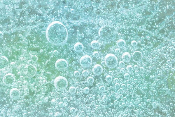 Jaynes Gallery: USA, Washington State, Seabeck. Bubbles frozen in ice II by Jaynes Gallery