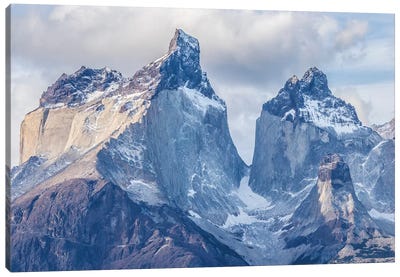 Chile, Patagonia. The Horns mountains I Canvas Art Print