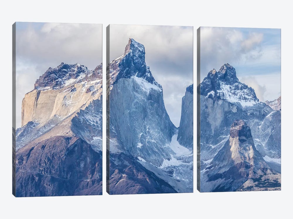 Chile, Patagonia. The Horns mountains I by Jaynes Gallery 3-piece Canvas Wall Art