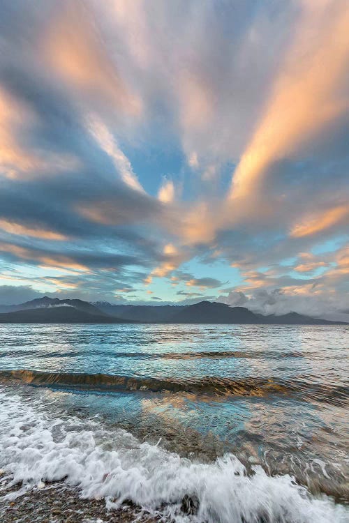 USA, Washington State. Seabeck. Sunset over Hood Canal.