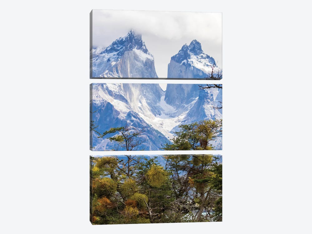 Chile, Patagonia. The Horns mountains II by Jaynes Gallery 3-piece Canvas Print
