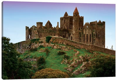 Ireland, Cashel. Ruins Of The Rock Of Cashel Cathedral And Fortress. Canvas Art Print - Churches & Places of Worship