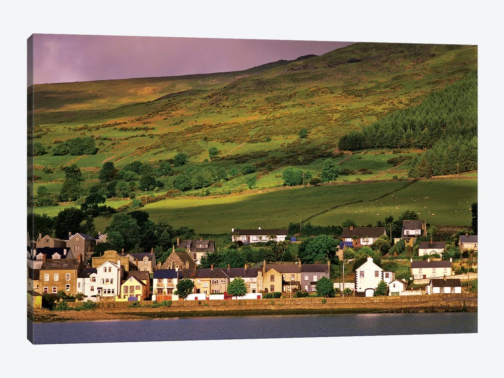 Ireland, County Louth. The Town Of Carlingford On The Mountainous Cooley Peninsula. by Jaynes Gallery 1-piece Canvas Print