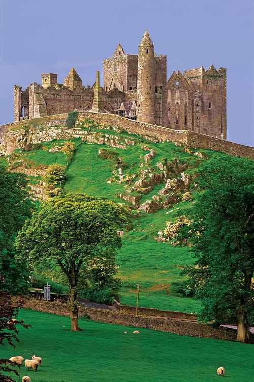 Ireland, County Tipperary. View Of The Rock Of Cashel, A Medieval Fortress.