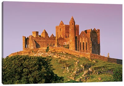 Ireland, County Tipperary. View Of The Rock Of Cashel, A Medieval Fortress. Canvas Art Print - Castle & Palace Art