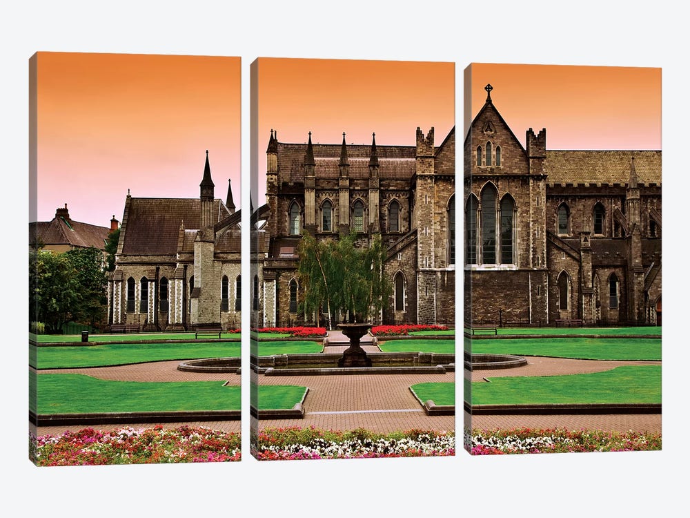 Ireland, Dublin. View Of St. Patrick's Cathedral. by Jaynes Gallery 3-piece Canvas Artwork