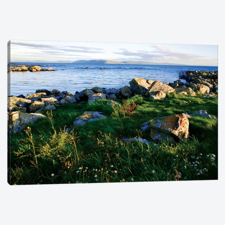 Ireland, Galway Bay. View Of The Bay In Late Afternoon Light. Canvas Print #JYG211} by Jaynes Gallery Canvas Wall Art