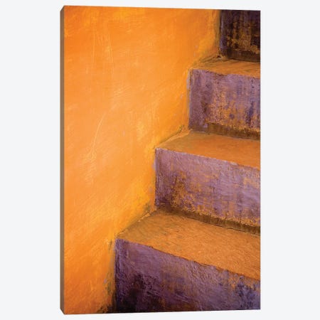 India, Rajasthan. Colorful stairway close-up.  Canvas Print #JYG257} by Jaynes Gallery Art Print