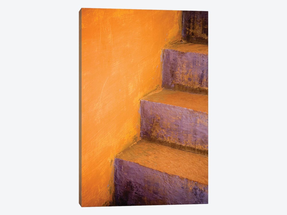 India, Rajasthan. Colorful stairway close-up.  by Jaynes Gallery 1-piece Canvas Print