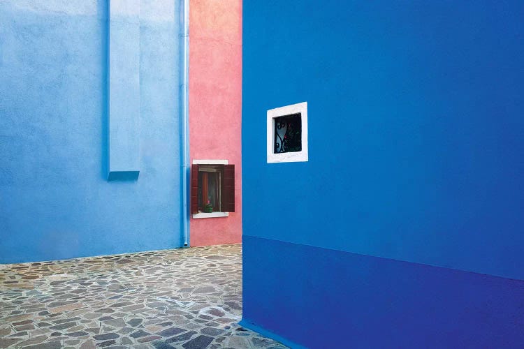 Italy, Burano. Colorful buildings. 