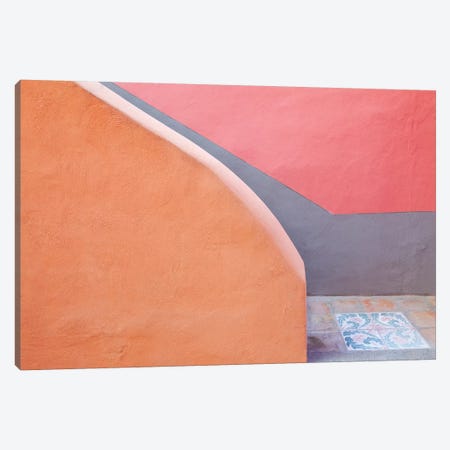 Italy, Procida. Stairwell and wall.  Canvas Print #JYG280} by Jaynes Gallery Art Print