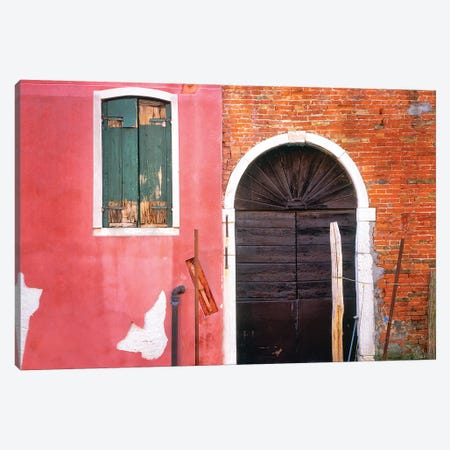 Italy, Venice. Building exterior.  Canvas Print #JYG288} by Jaynes Gallery Art Print