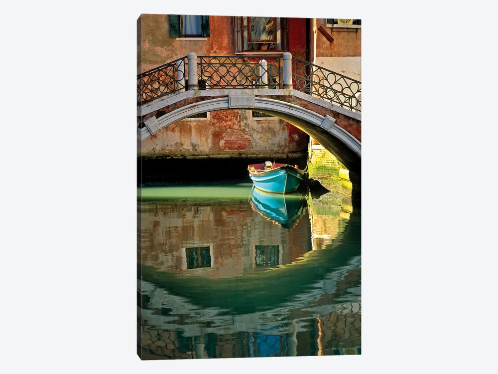 Italy, Venice. Canal bridge and building.  by Jaynes Gallery 1-piece Canvas Art