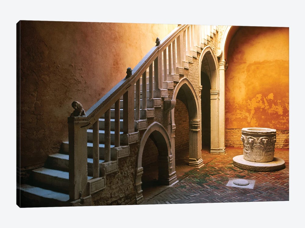 Italy, Venice. Casa Goldoni courtyard.  by Jaynes Gallery 1-piece Canvas Art