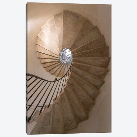 Italy, Venice. Spiral stairwell.  Canvas Print #JYG294} by Jaynes Gallery Art Print
