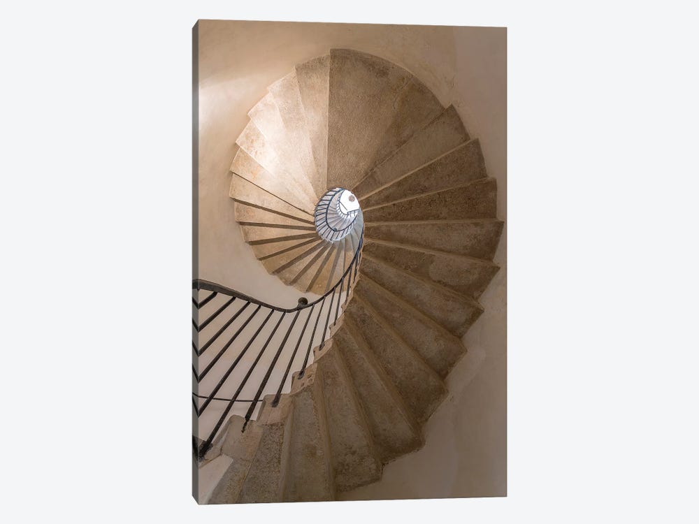 Italy, Venice. Spiral stairwell.  by Jaynes Gallery 1-piece Canvas Wall Art