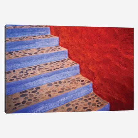 Mexico, Costalegre. Colorful stone stairs.  Canvas Print #JYG298} by Jaynes Gallery Canvas Artwork