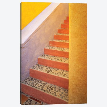Mexico, Costalegre. Colorful stone stairs.  Canvas Print #JYG299} by Jaynes Gallery Canvas Wall Art