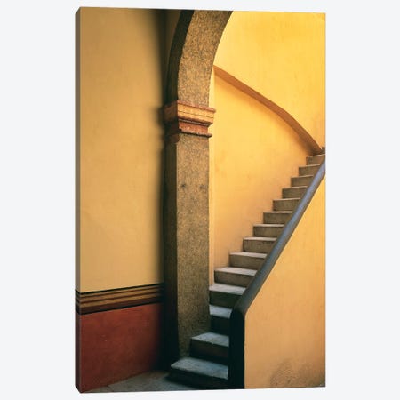 Mexico, Costalegre. Stone stairway of house.  Canvas Print #JYG300} by Jaynes Gallery Canvas Art