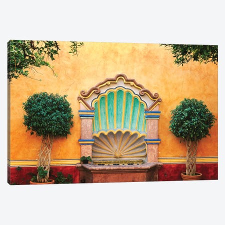 Mexico, Queretaro. Courtyard with fountain.  Canvas Print #JYG303} by Jaynes Gallery Canvas Art