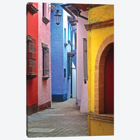 Mexico, Veracruz State. Colorful colonial architecture.  Canvas Print #JYG310} by Jaynes Gallery Canvas Art Print