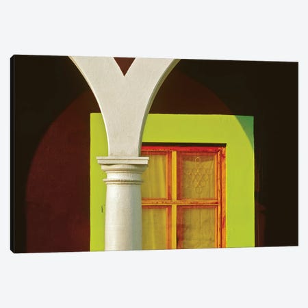 Mexico, Veracruz, Tlacotalpan. Window and arch of home.  Canvas Print #JYG311} by Jaynes Gallery Canvas Print